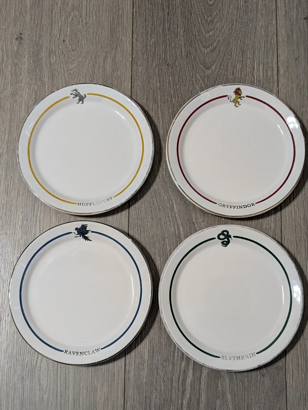 Pottery Barn Harry Potter Wizarding World Hogwarts 🏠 Set Of 4 Appetizer 🍽️